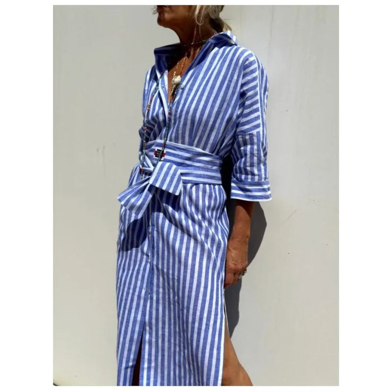 LARA | Striped shirt dress