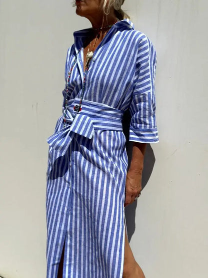 LARA | Striped shirt dress